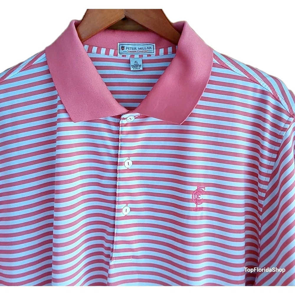 PETER MILLAR Golf Polo Shirt Men's XL Summer Comfort Cape Fear XL